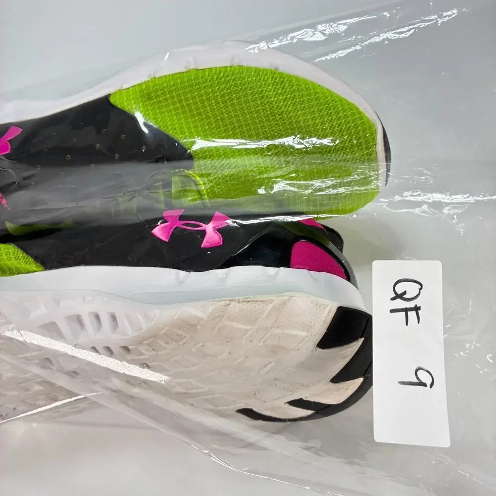 Under Armour Flow RN Twist Lime Green Black Pink Running Shoes Men's Size 11.5
